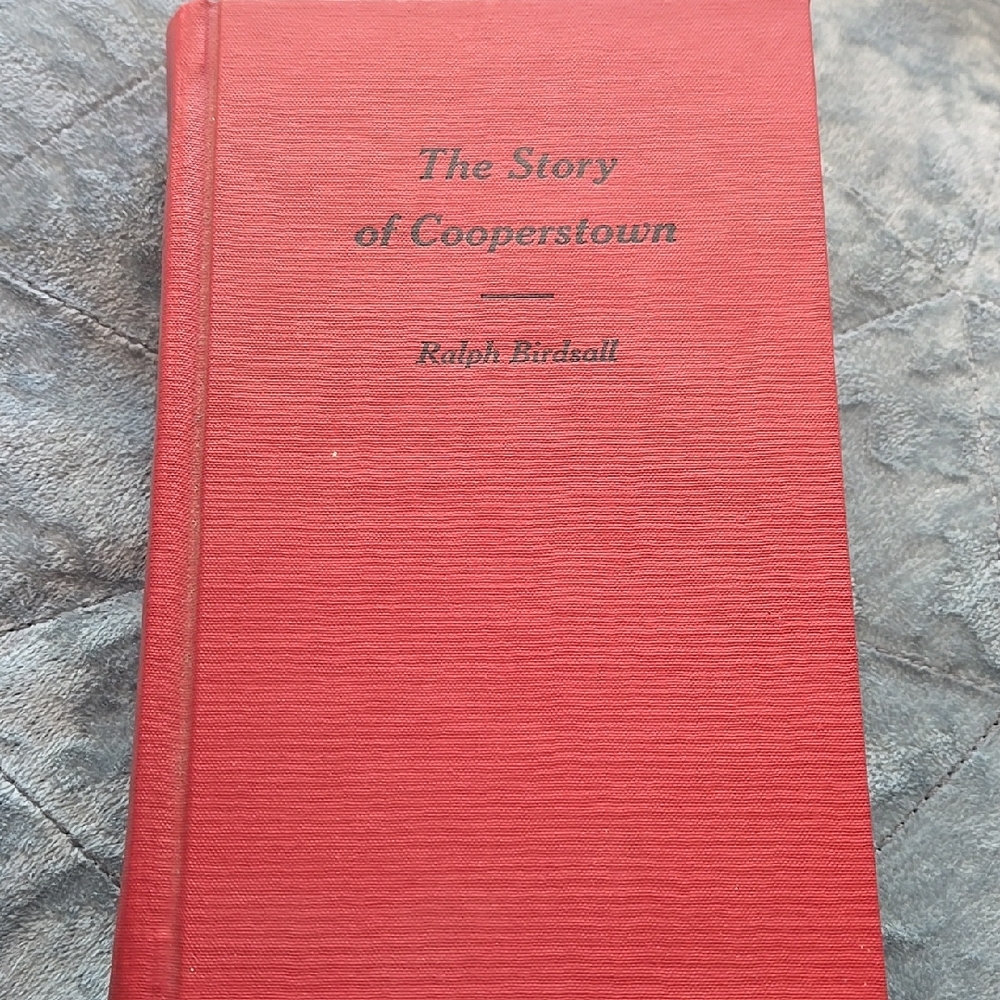 Red Hardcover Book - The Story of Cooperstown